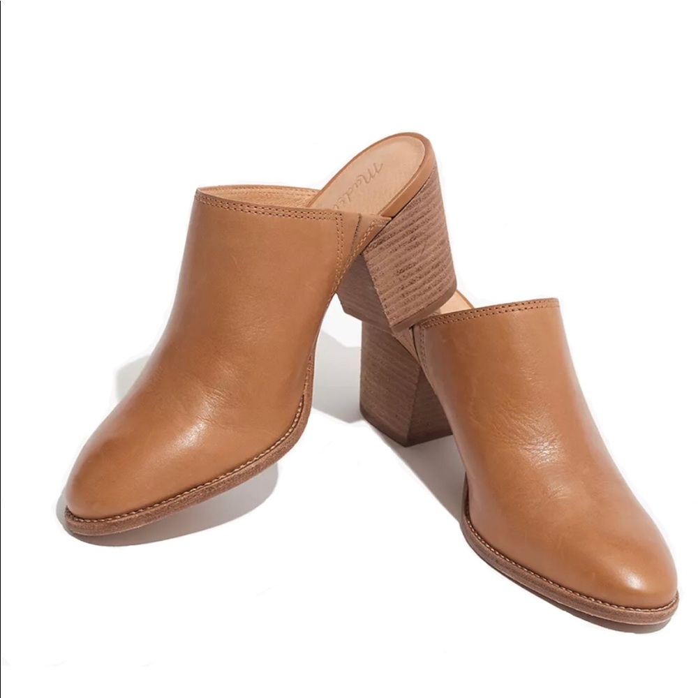 NEW Madewell Harper Mule in Amber Brown